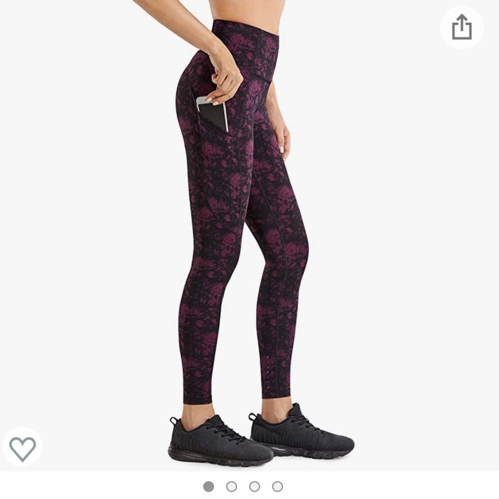 CRZ YOGA Women's Naked Feeling Workout Leggings 25” Medium